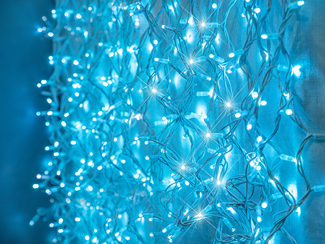 灌胶窗帘灯 水蓝02